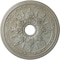 Ekena Millwork Rose and Ribbon Ceiling Medallion (Fits Canopies up to 4"), 23 5/8"OD x 4"ID x 1 1/2"P, Flash Gold CM23ROFLS - alternate 1